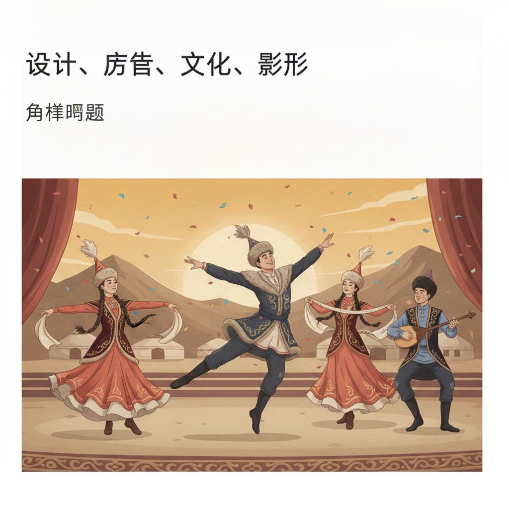 哈萨克斯坦传统舞蹈表演